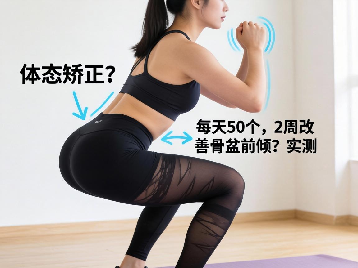 女子深蹲姿势怎么做不粗腿？女子体态矫正_每天50个，2周改善骨盆前倾实测-凯格尔/PC肌社区-P动