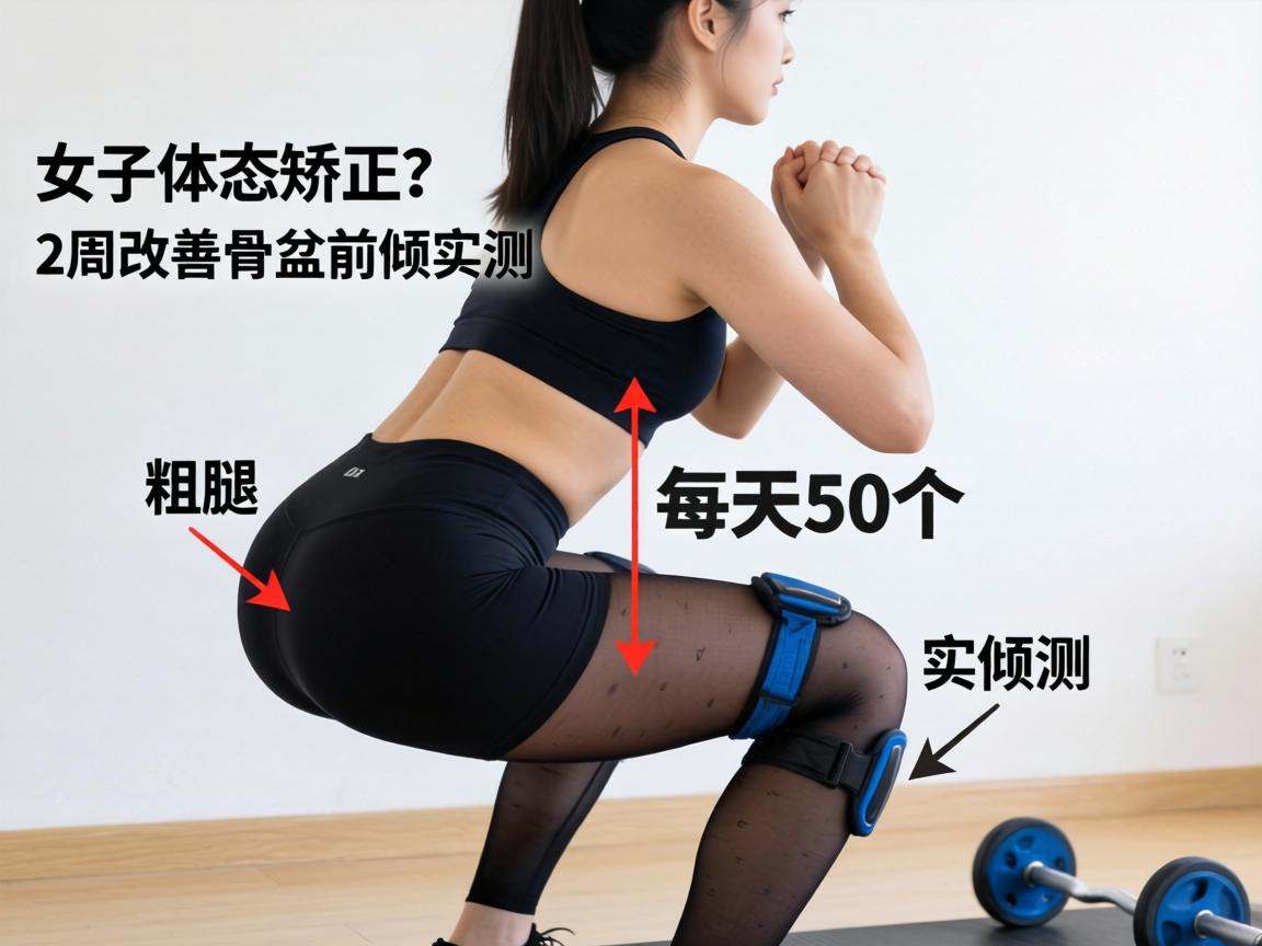 女子深蹲姿势怎么做不粗腿？女子体态矫正_每天50个，2周改善骨盆前倾实测