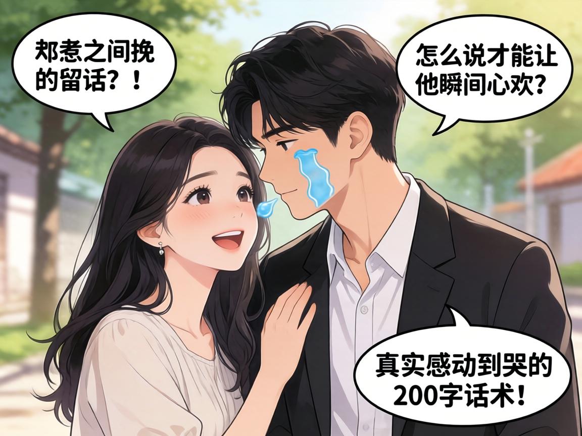 情侣之间挽留的话，怎么说才能让他瞬间心软？真实感动到哭的200字话术模板！