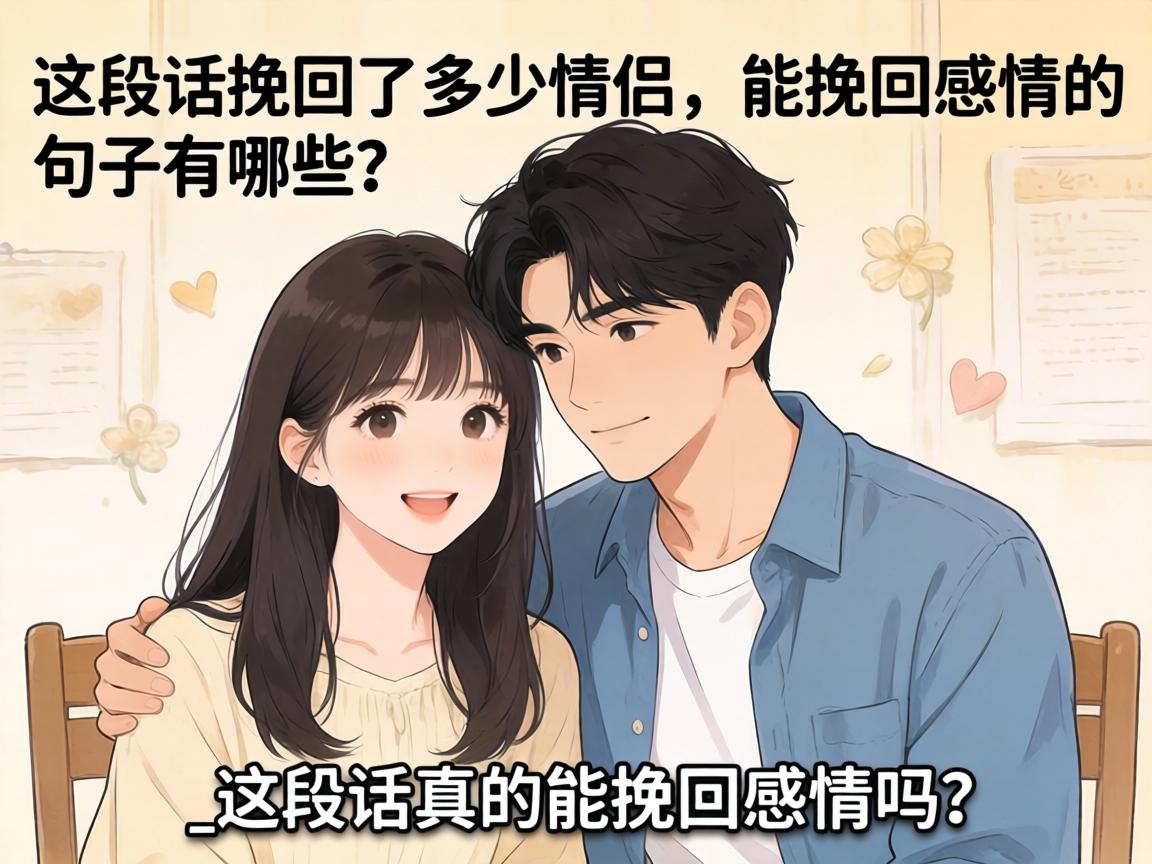 这段话挽回了多少情侣：能挽回感情的句子有哪些？_这段话真的能挽回感情吗？