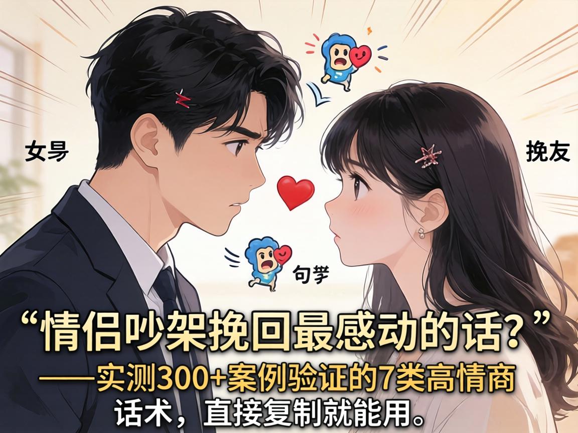 情侣吵架挽回句子女朋友_情侣吵架挽回最感动的话？——实测300+案例验证的7类高情商话术，直接复制就能用