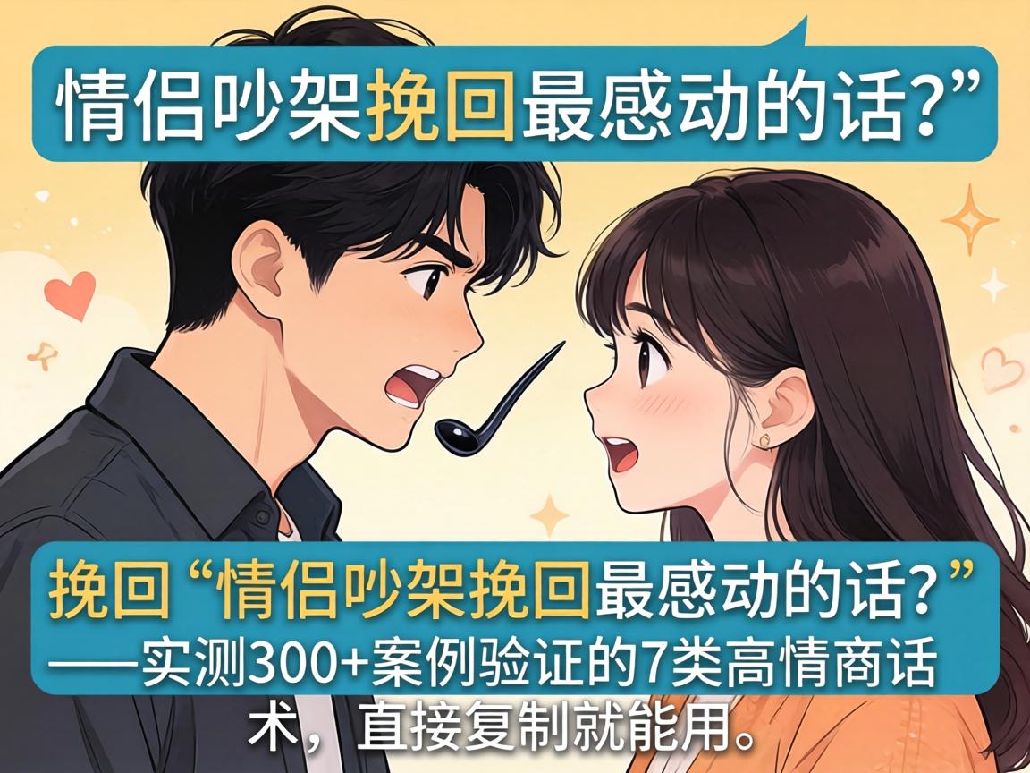 情侣吵架挽回句子女朋友_情侣吵架挽回最感动的话？——实测300+案例验证的7类高情商话术，直接复制就能用-凯格尔/PC肌社区-P动