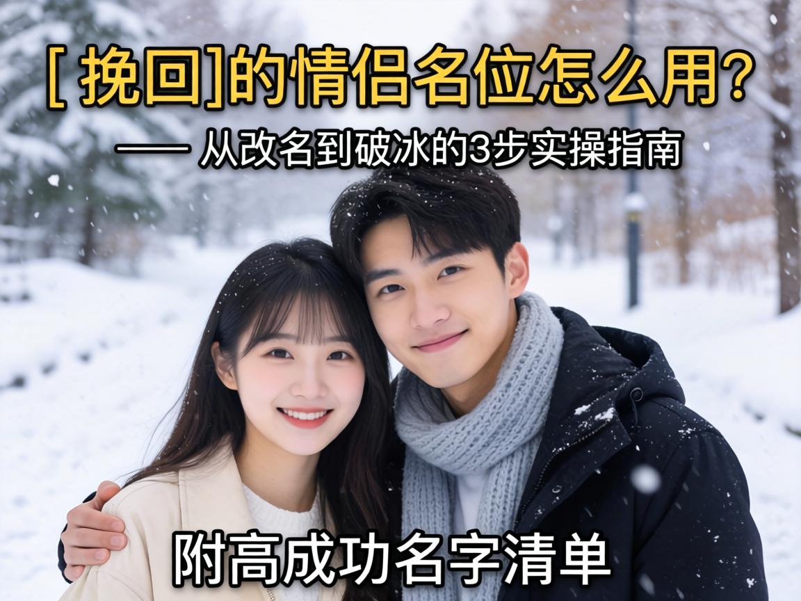 挽回的情侣名怎么用？_挽回的情侣名对方不回应？——从改名到破冰的3步实操指南，附高成功率名字清单