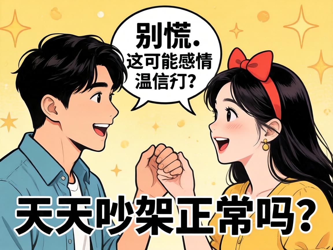情侣天天吵架正常吗？别慌，这可能是感情升温的关键信号！
