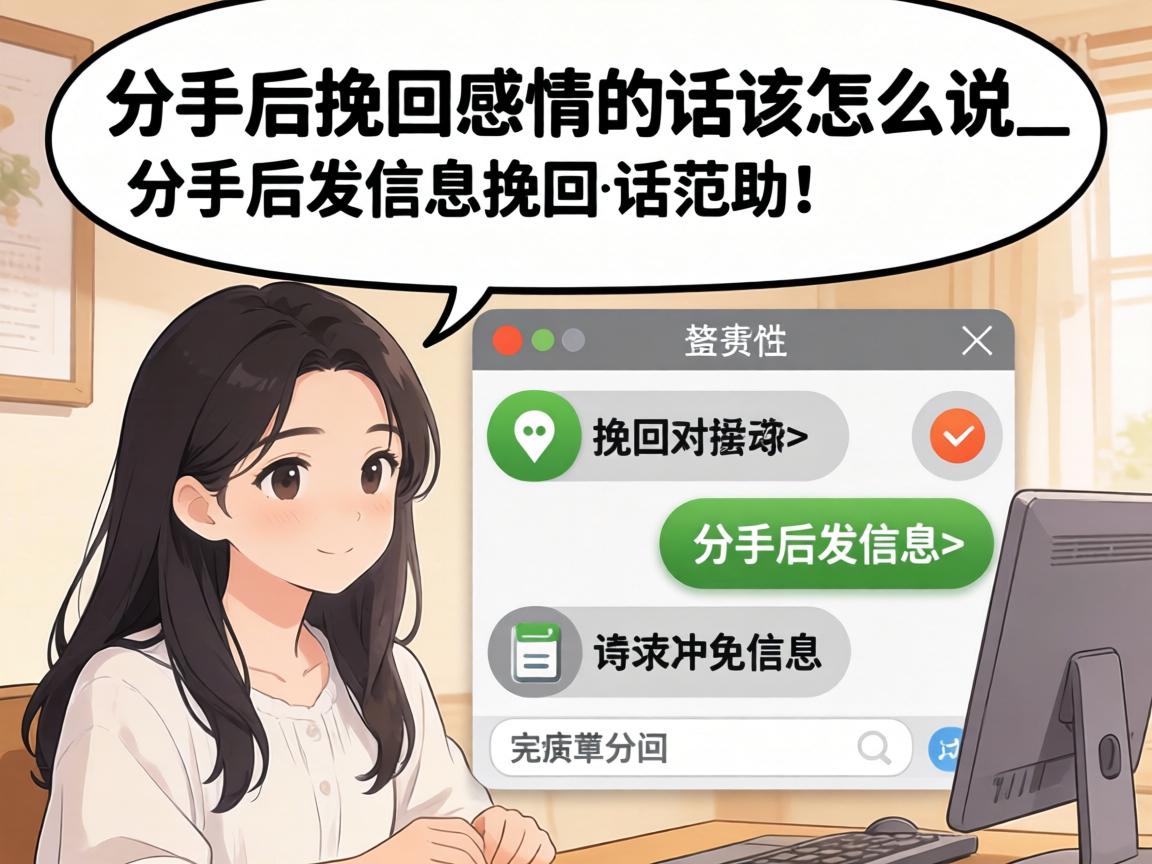 分手后挽回感情的话该怎么说_分手后发信息挽回的对话范例？求助！