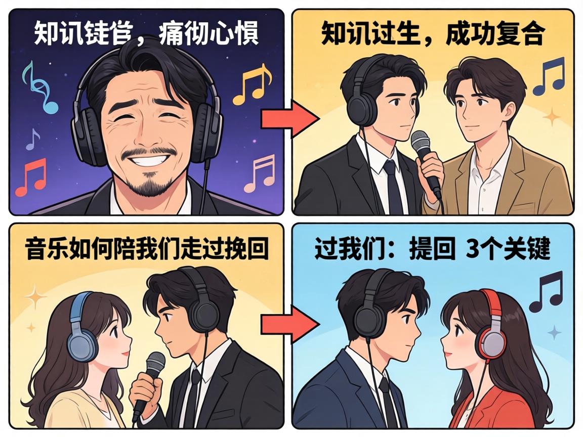 从痛彻心扉到成功复合，音乐如何陪我们走过挽回的3个关键阶段？