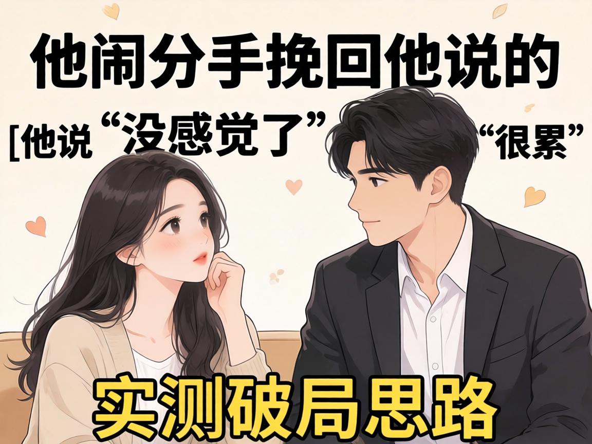 情侣闹分手挽回他说的话｜他说“没感觉了”“很累”怎么回？实测破局思路 - 凯格尔/PC肌社区-P动-凯格尔/PC肌社区-P动