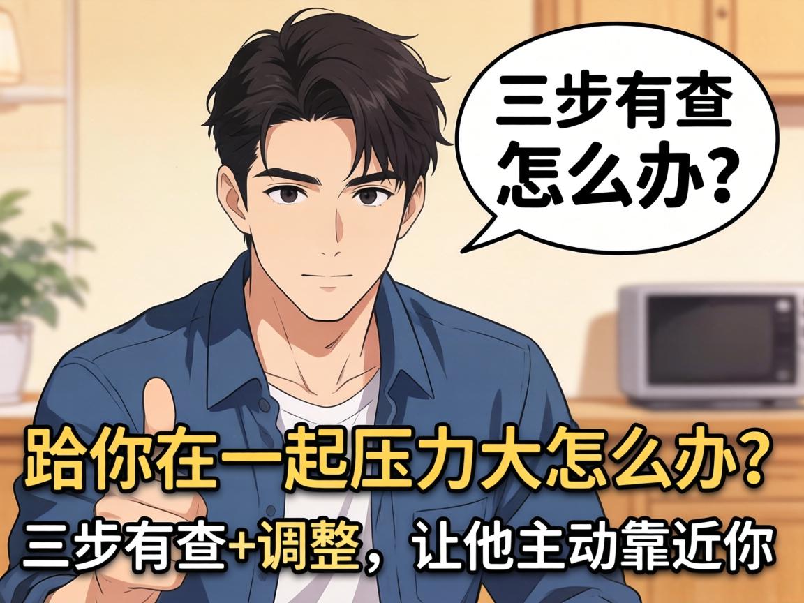 男人跟你在一起压力大怎么办？三步自查+调整，让他主动靠近你