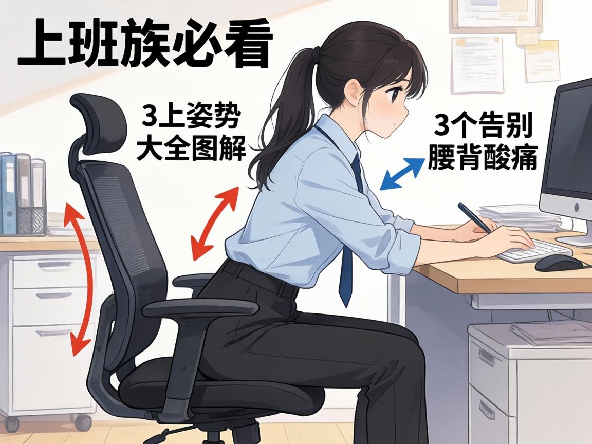 上班族必看！椅子上姿势大全图解，3个动作告别腰背酸痛？ - 凯格尔/PC肌社区-P动-凯格尔/PC肌社区-P动