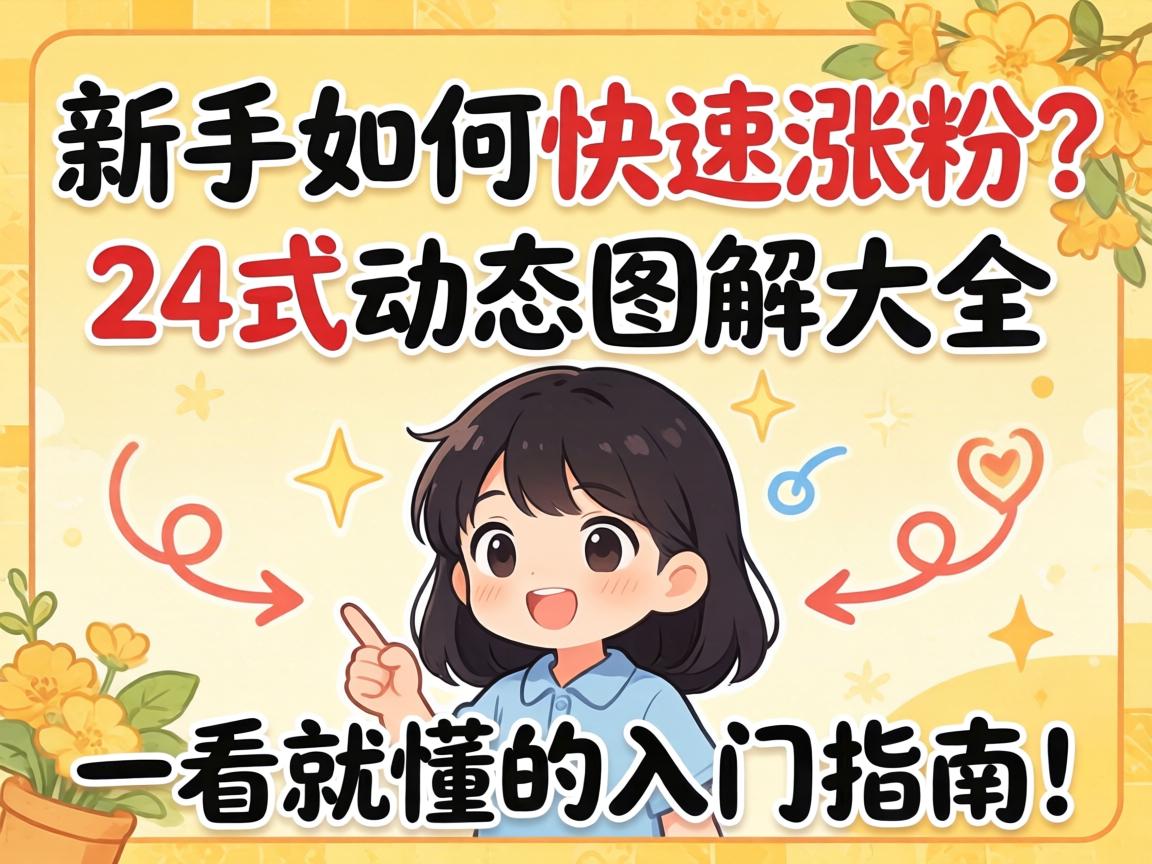 新手如何快速涨粉?24式动态图解大全,一看就懂的入门指南! 新手如何快速涨粉?24式动态图解大全,一看就懂的入门指南!