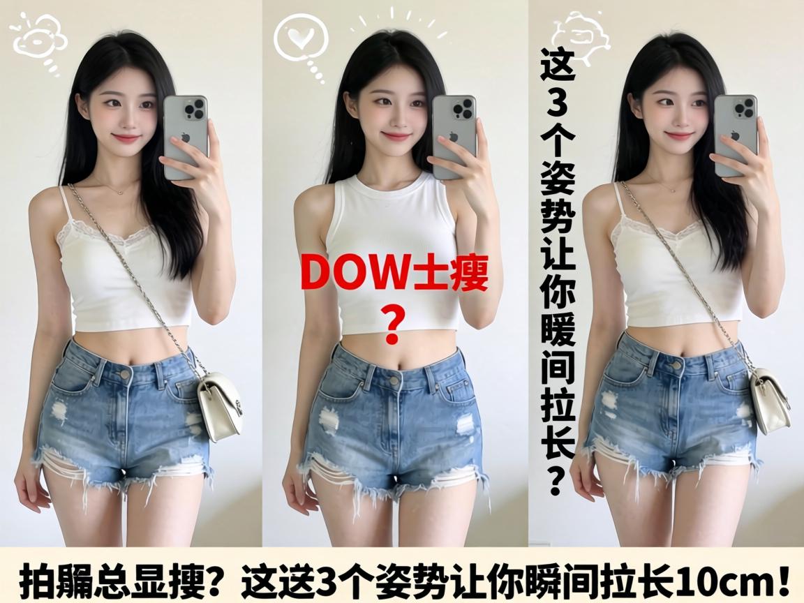 拍照总显矮?女神这3个姿势让你瞬间拉长10cm! 拍照总显矮?女神这3个姿势让你瞬间拉长10cm!