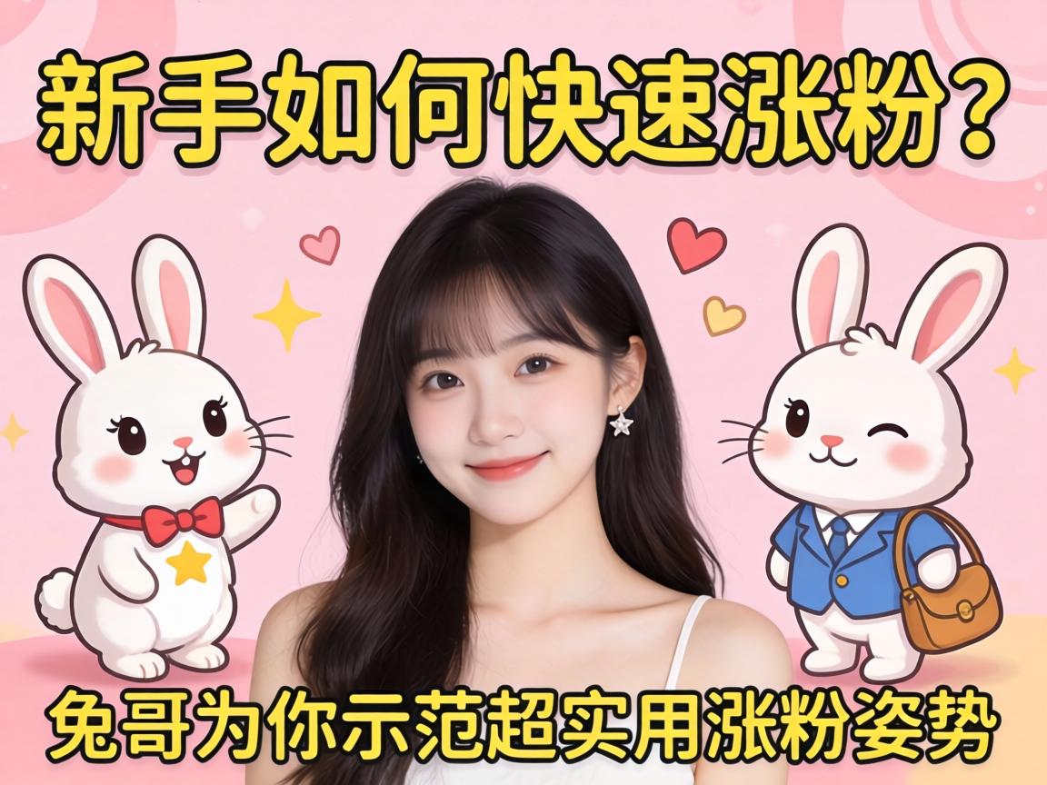 新手如何快速涨粉？兔哥为你示范超实用涨粉姿势