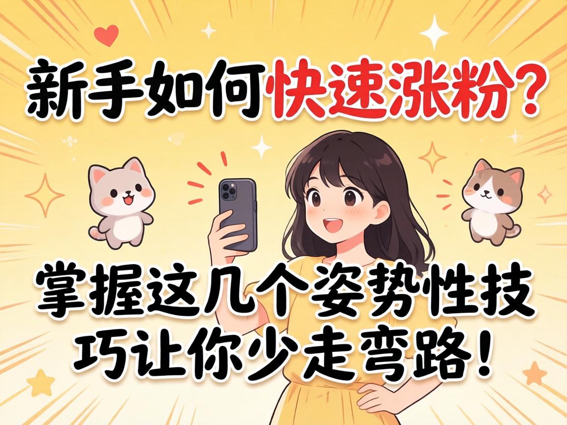 新手如何快速涨粉?掌握这几个姿势性技巧让你少走弯路! 新手如何快速涨粉?掌握这几个姿势性技巧让你少走弯路!