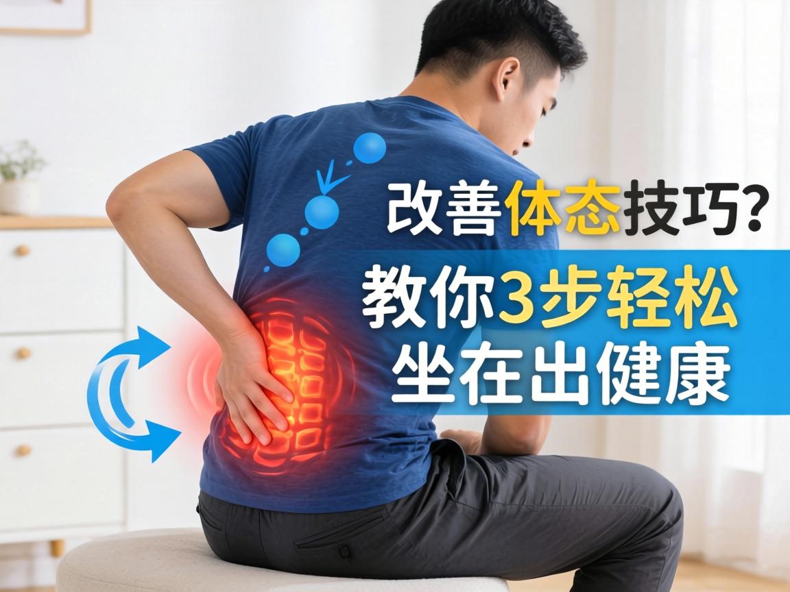 男人坐立式姿势缓解腰痛方法_改善体态技巧？教你3步轻松坐出健康
