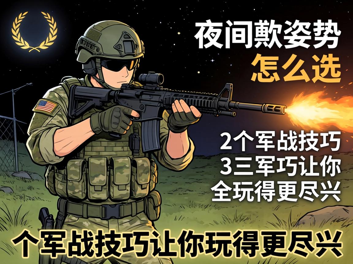 野战夜间姿势怎么选？3个实战技巧让你玩得更尽兴