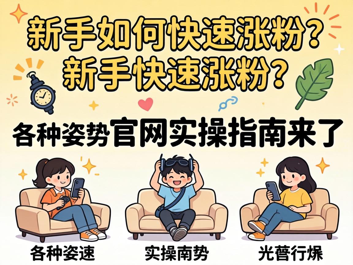 新手如何快速涨粉？各种姿势官网实操指南来了