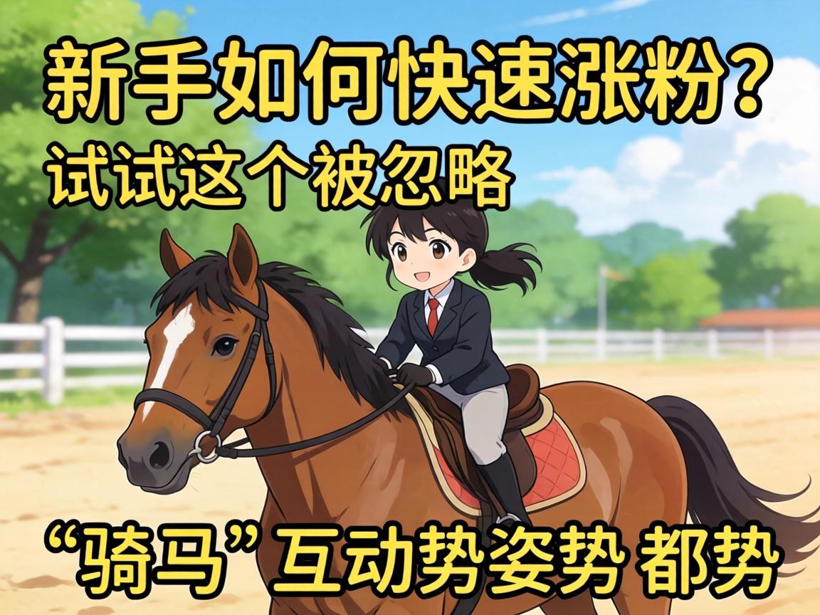 新手如何快速涨粉?试试这个被忽略的“骑马”互动姿势! 新手如何快速涨粉?试试这个被忽略的“骑马”互动姿势!