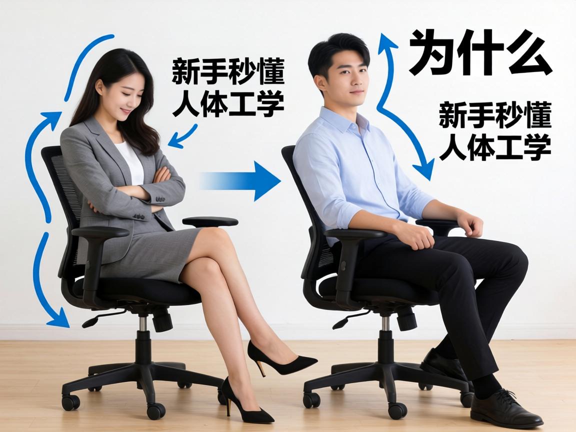 为什么男女椅子姿势动态图能让新手秒懂人体工学？