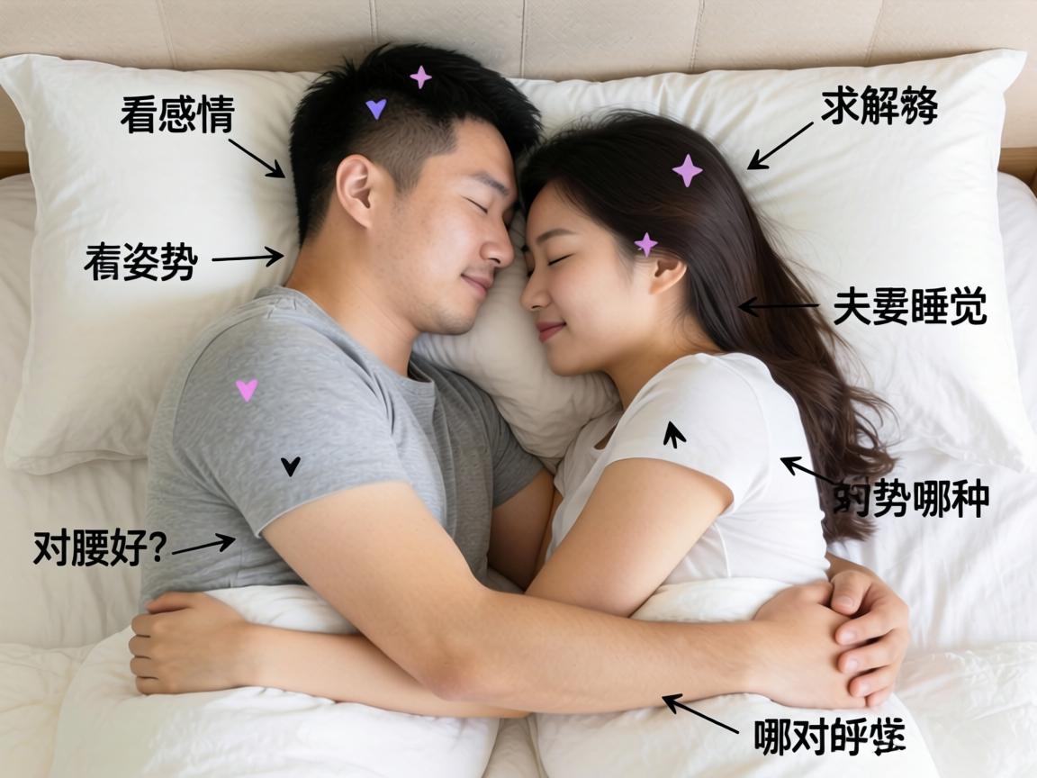 夫妻睡觉姿势看感情_夫妻睡觉的姿势哪种对腰好？求解夫妻俩睡觉拥抱的姿势