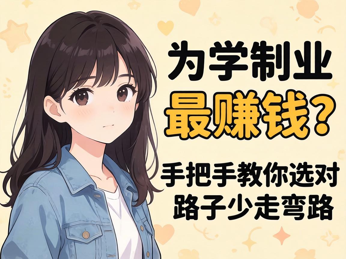 女生学什么副业最赚钱？手把手教你选对路子少走弯路