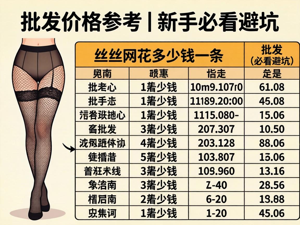 丝袜网花一般多少钱一条_批发价格表参考｜新手必看避坑指南