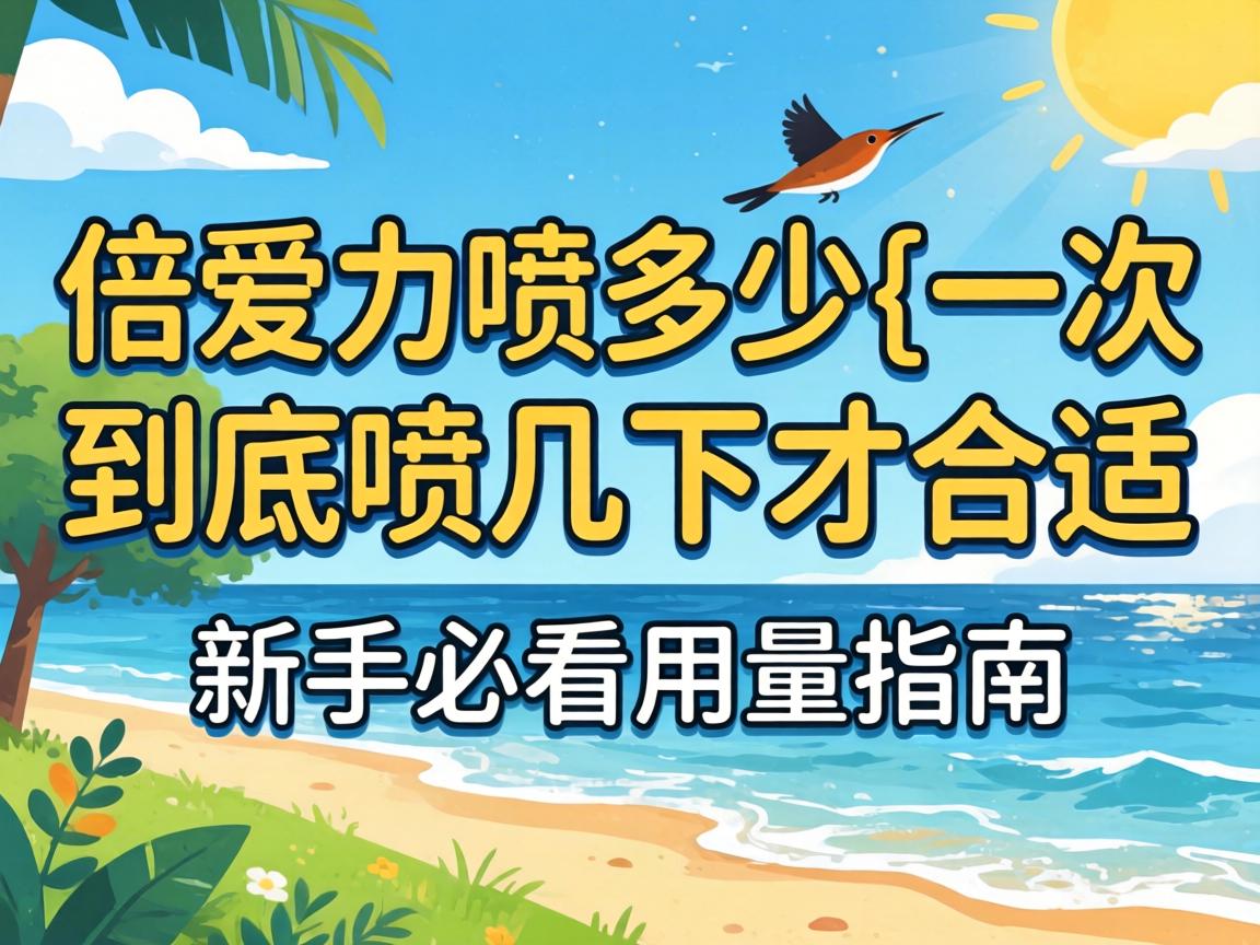 倍爱力喷多少_一次到底喷几下才合适？新手必看用量指南