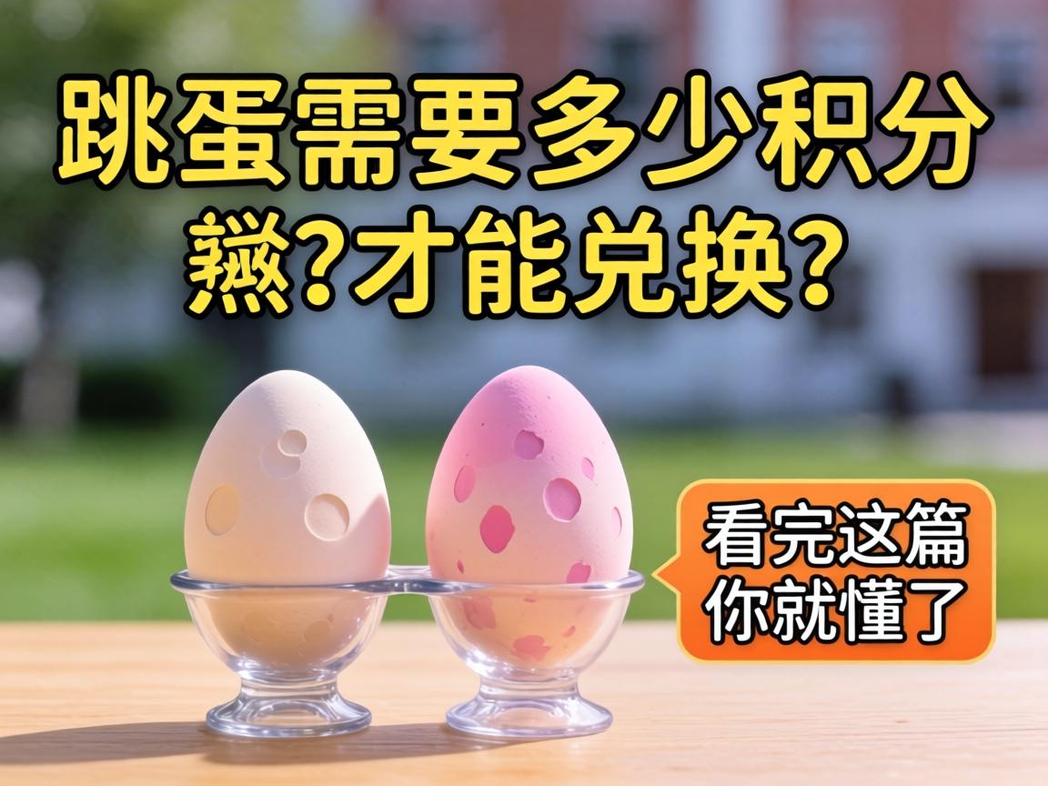 跳蛋需要多少积分才能兑换?看完这篇你就懂了 跳蛋需要多少积分才能兑换?看完这篇你就懂了