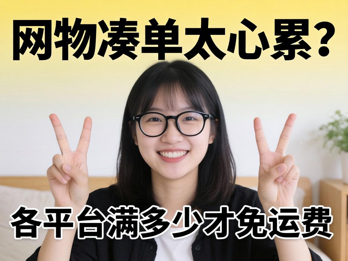 网购凑单太心累？各平台满多少才免运费？