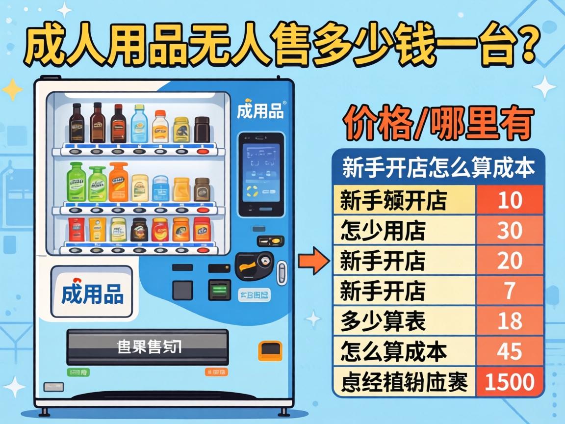 成人用品无人售货机多少钱一台_价格表哪里有?新手开店怎么算成本? 成人用品无人售货机多少钱一台_价格表哪里有?新手开店怎么算成本?