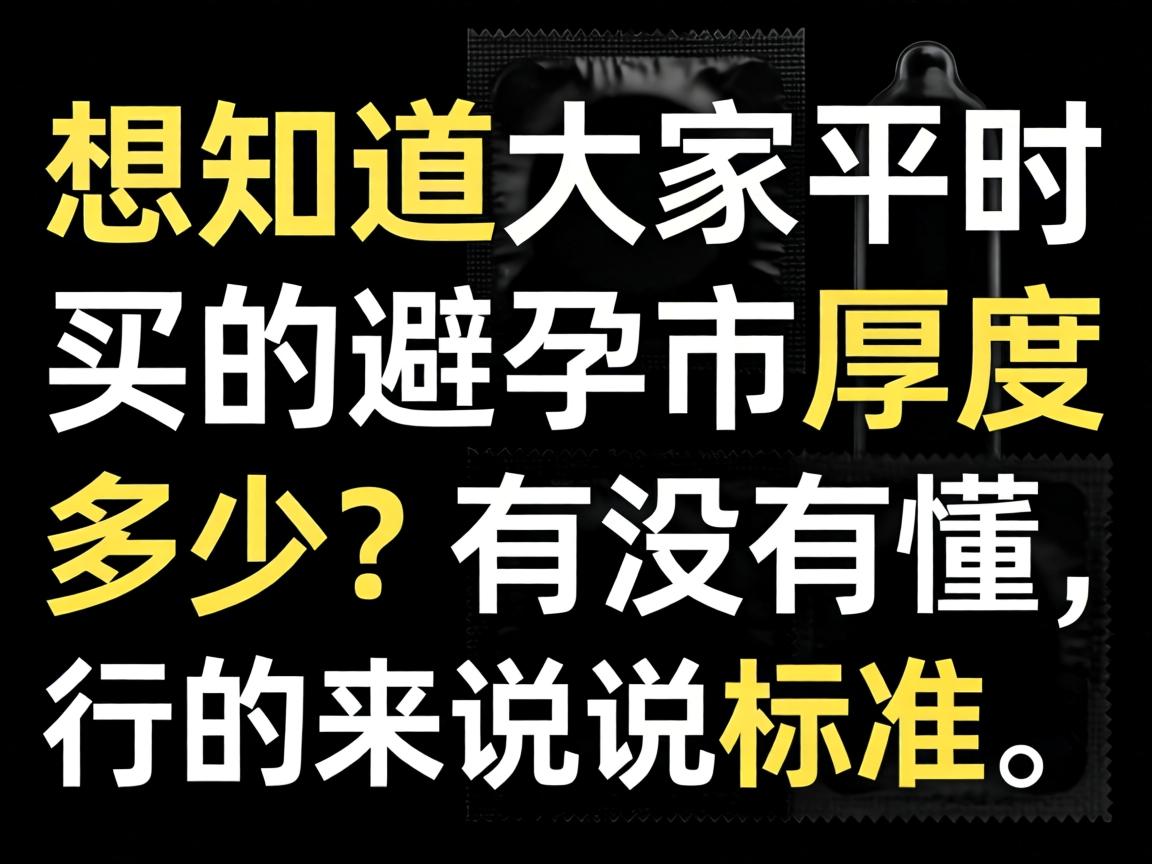想知道大家平时买的避孕套厚度多少?有没有懂行的来说说标准啊? 想知道大家平时买的避孕套厚度多少?有没有懂行的来说说标准啊?