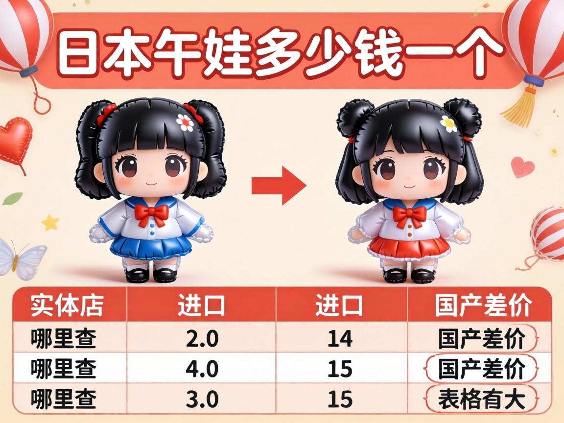 日本充气娃娃多少钱一个？实体店价格表哪里查，进口和国产差价大吗？