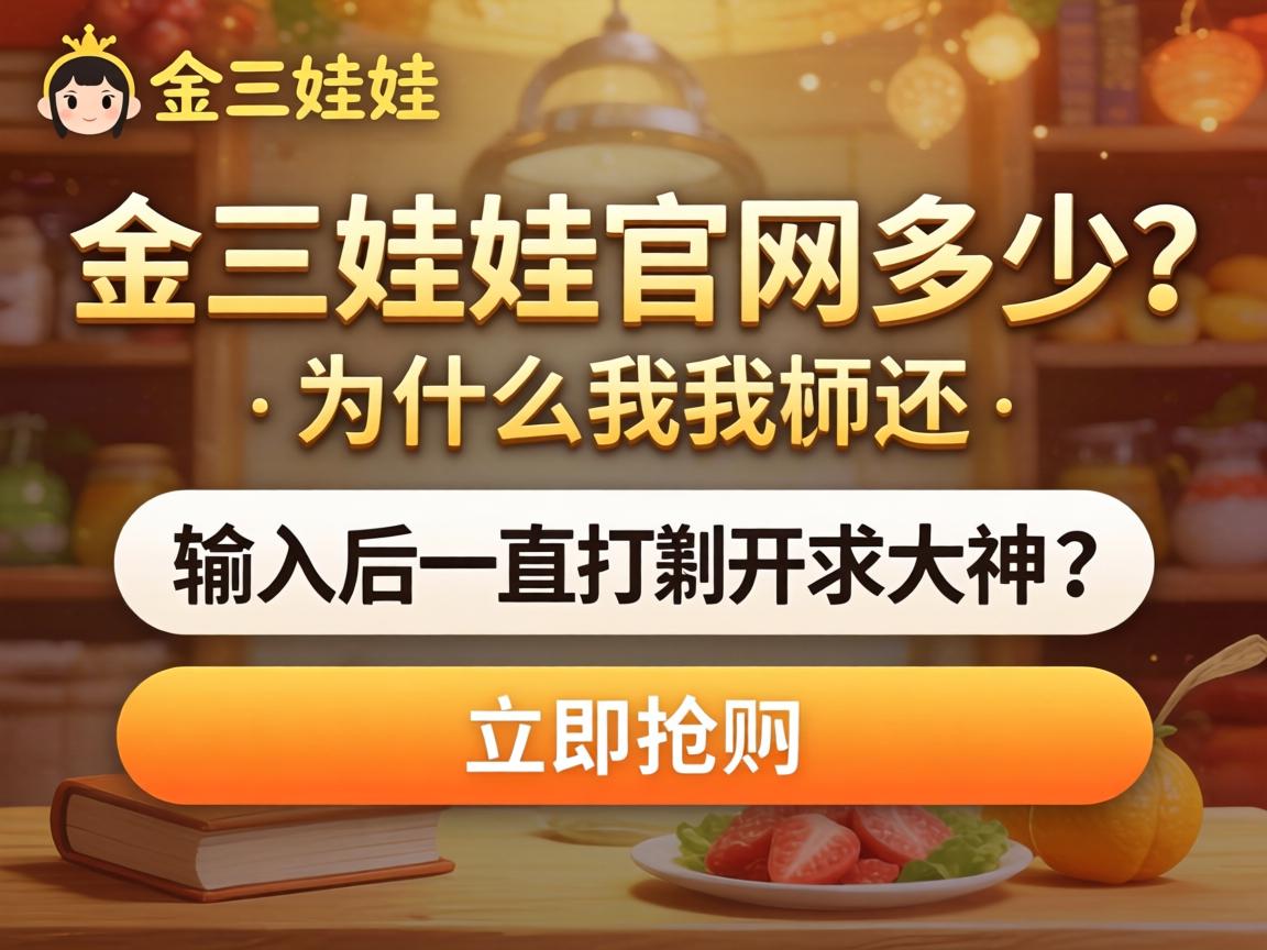 金三娃娃官网是多少？为什么我输入后一直打不开？求大神支招！