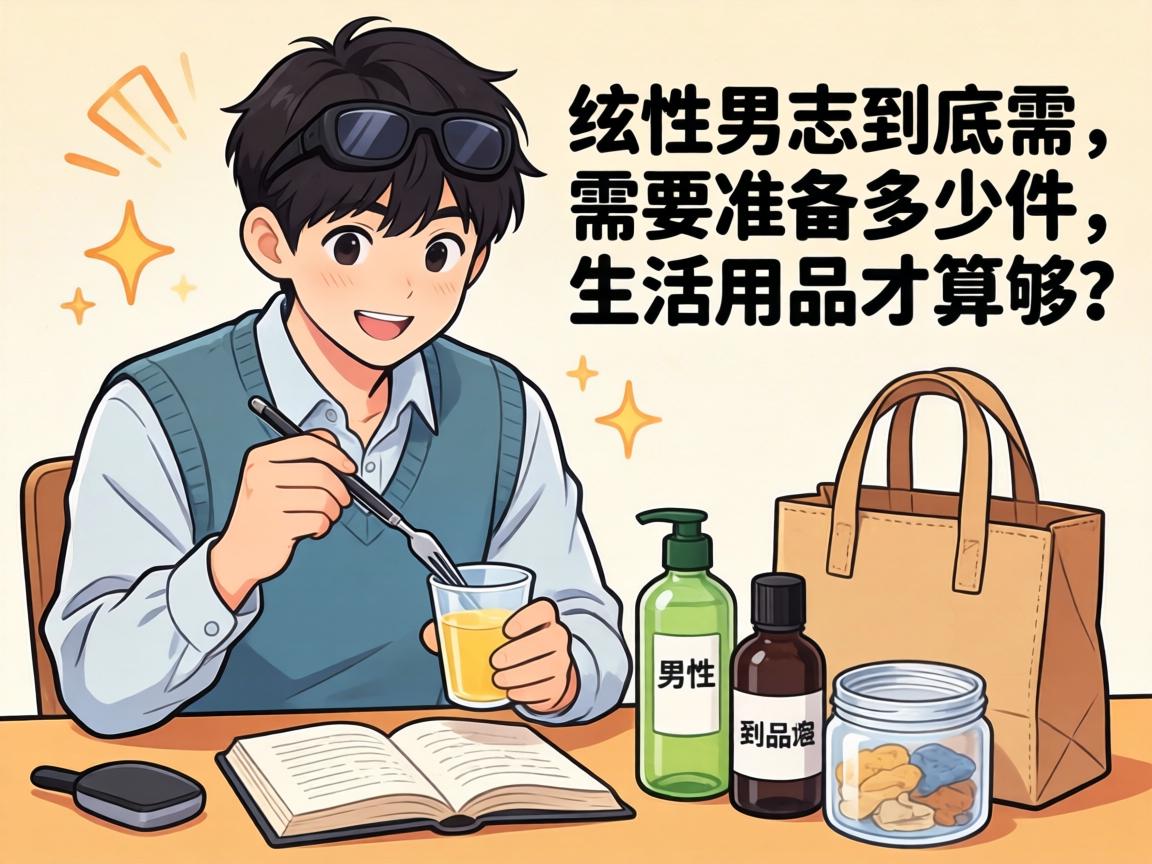 男同志到底需要准备多少件生活用品才算够？