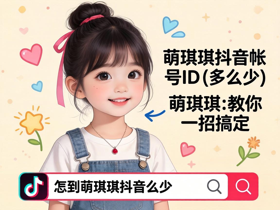 萌琪琪抖音账号ID是多少？怎么搜到萌琪琪抖音？教你一招搞定