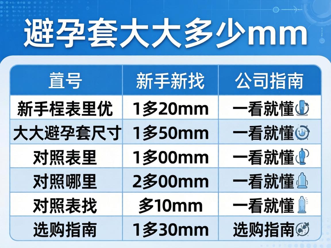 避孕套大号多少mm_大号避孕套尺寸对照表哪里找？新手一看就懂的选购指南 - 凯格尔/PC肌社区-P动-凯格尔/PC肌社区-P动