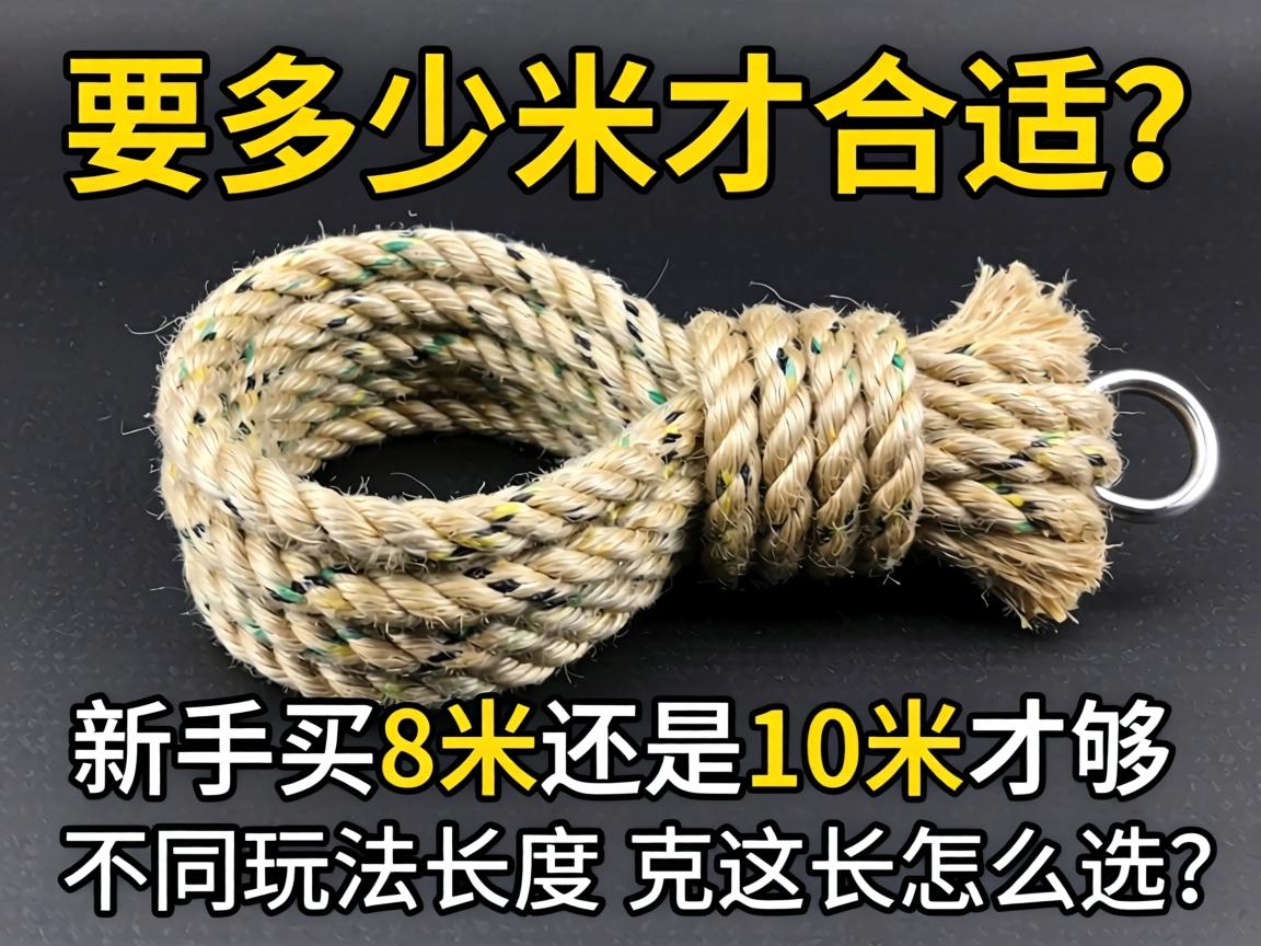 sm捆绑绳要多少米才合适？新手买8米还是10米才够用，不同玩法长度怎么选？
