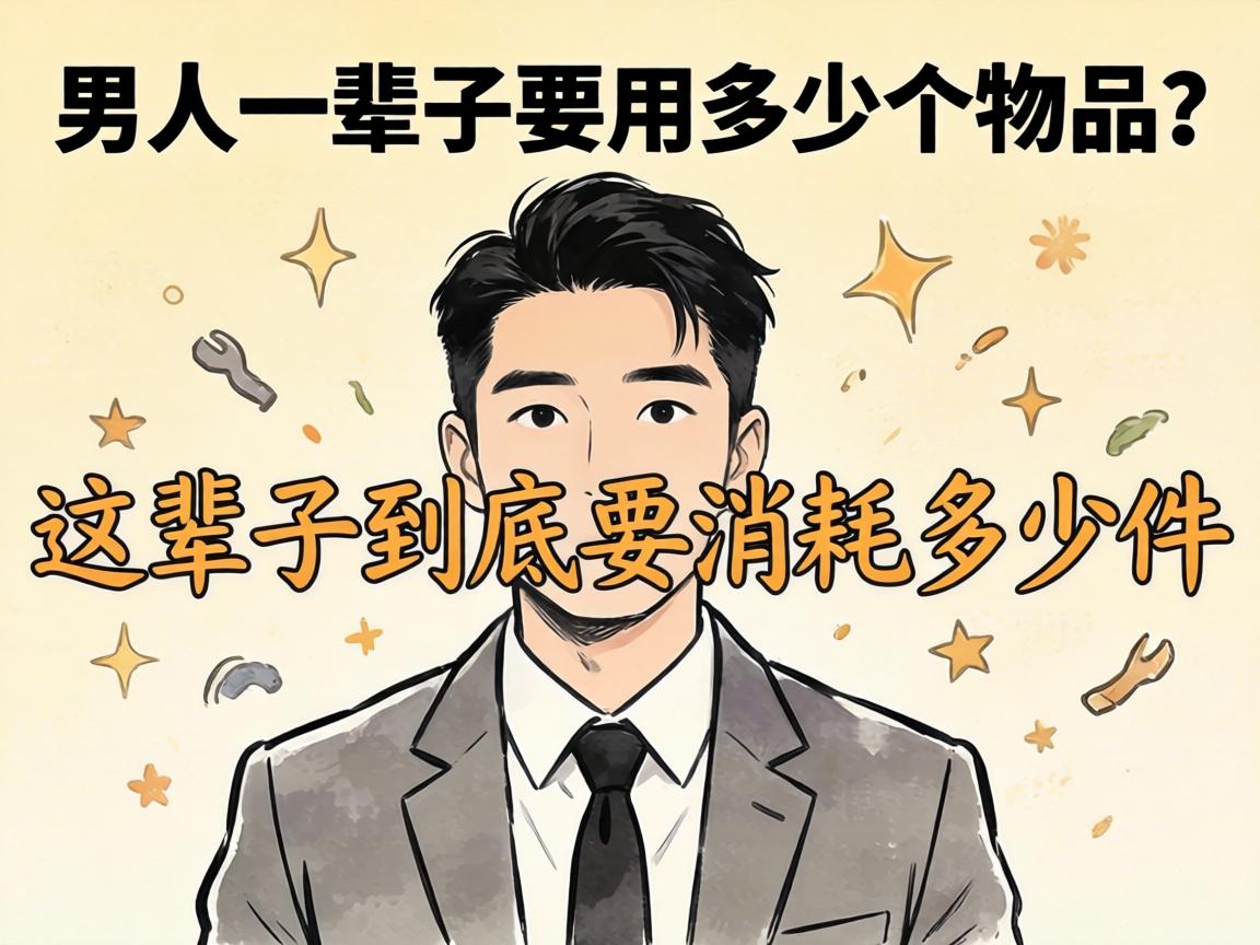 男人一辈子要用多少个东西？这辈子到底要消耗多少件？