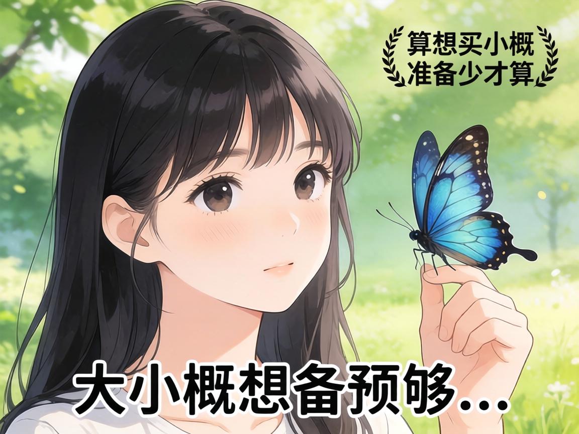 女生想买小蝴蝶，大概要准备多少预算才够用？