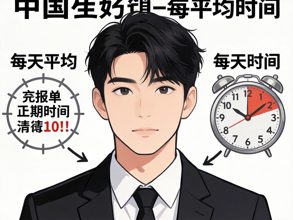 中国男生每天平均时间分配是怎样的？
