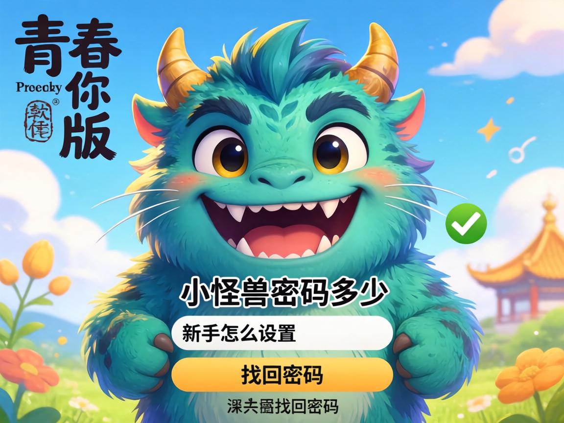 青春版小怪兽密码多少?新手怎么设置和找回密码? 青春版小怪兽密码多少?新手怎么设置和找回密码?