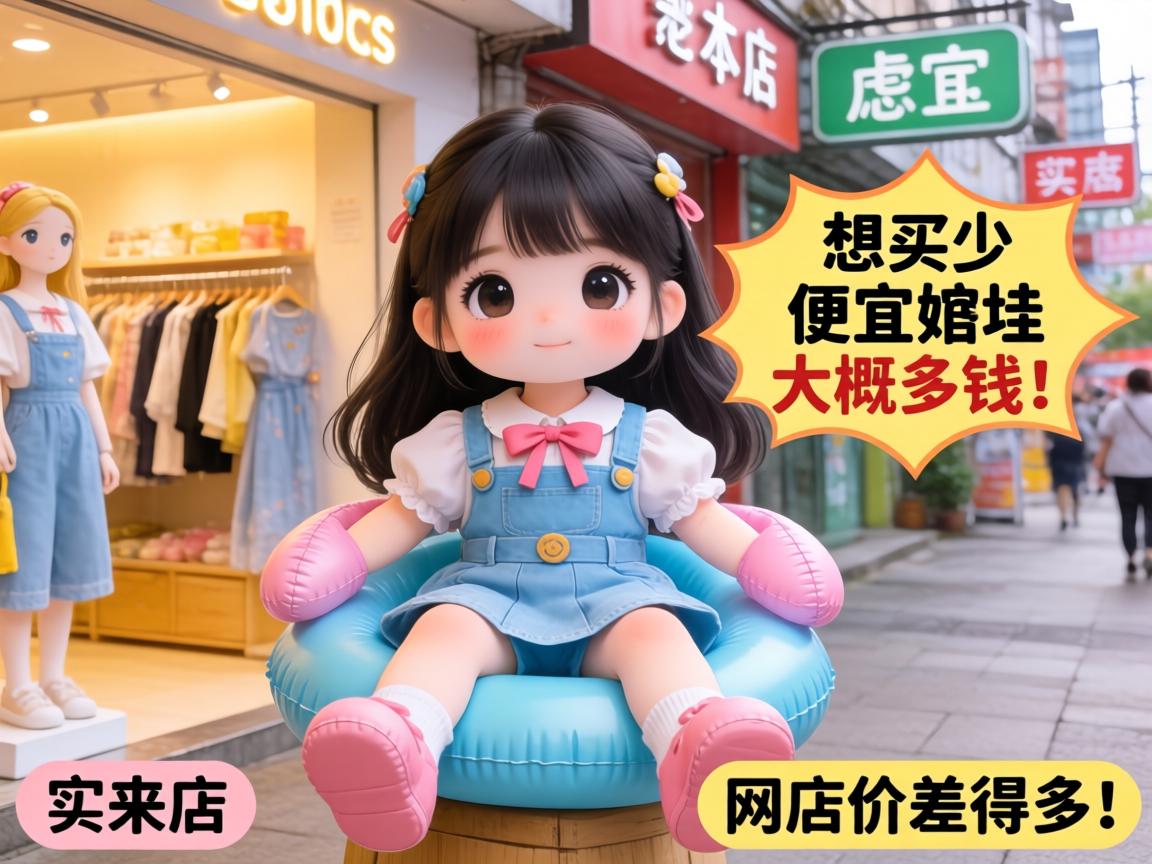想买个便宜的充气娃娃大概多少钱？实体店和网店价格差得多吗？