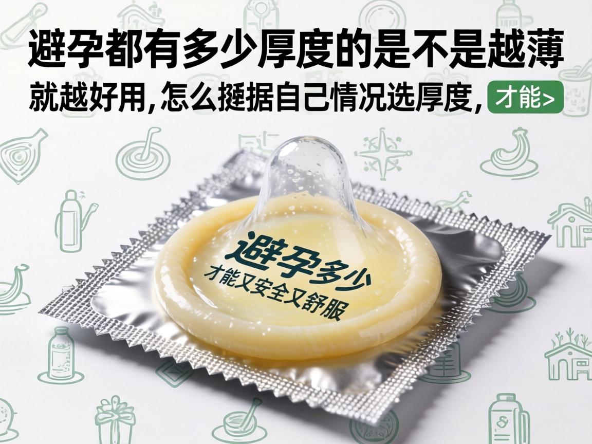 避孕套都有多少厚度的,是不是越薄就越好用?怎么根据自己情况选厚度,才能又安全又舒服? 避孕套都有多少厚度的,是不是越薄就越好用?怎么根据自己情况选厚度,才能又安全又舒服?