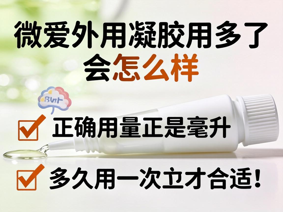 微爱外用凝胶用多了会怎么样,正确用量是多少毫升、多久用一次才合适? 微爱外用凝胶用多了会怎么样,正确用量是多少毫升、多久用一次才合适?