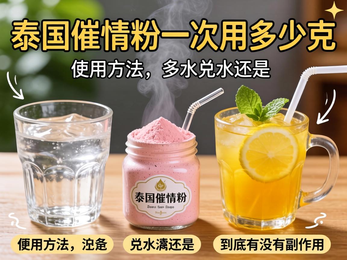 泰国催情粉一次用多少克，使用方法兑水还是饮料，到底有没有副作用？