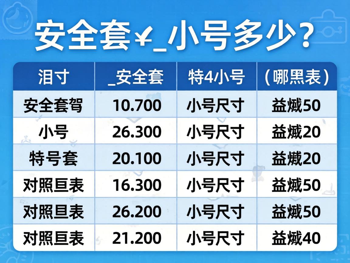 安全套特小号是多少？_安全套特小号尺寸对照表哪里有？