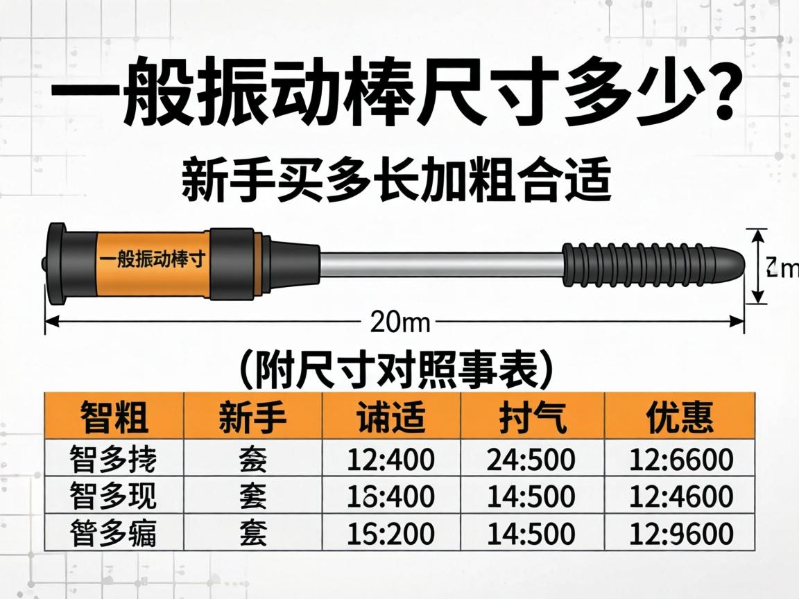 一般振动棒尺寸多少？新手买多长多粗合适（附尺寸对照表）