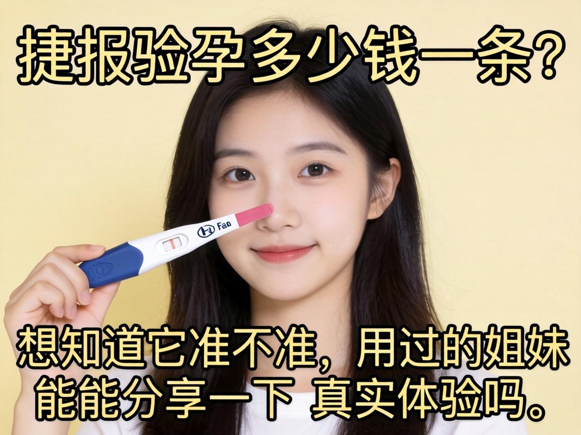 捷报验孕棒多少钱一条？想知道它准不准，用过的姐妹能分享一下真实体验吗？