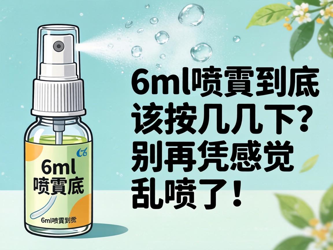 6ml喷剂到底该按几下?别再凭感觉乱喷了! 6ml喷剂到底该按几下?别再凭感觉乱喷了!