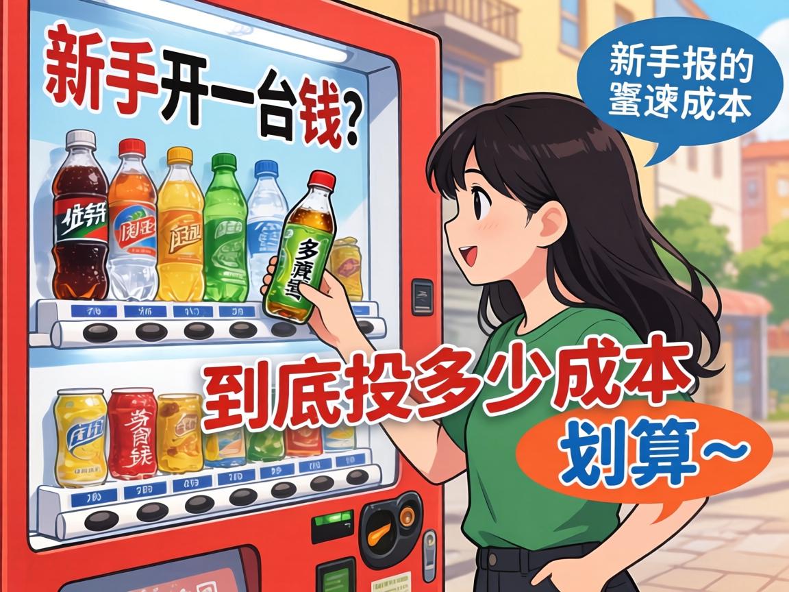 贩卖机里面有多少钱？新手开一台饮料机到底要投多少成本才划算