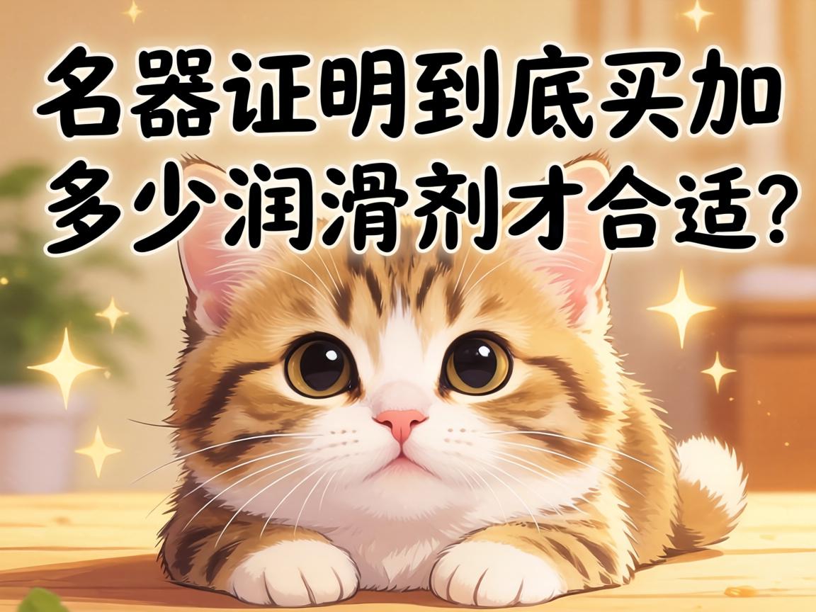 名器证明到底要加多少润滑剂才合适？